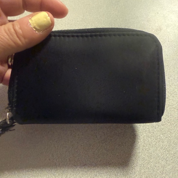 Prada Black Leather Zip Key Case with Logo - Picture 6 of 6